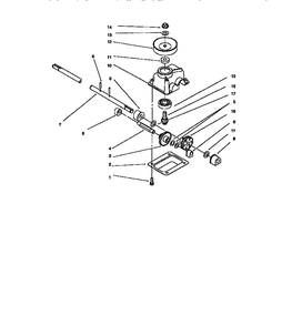 Gear Case Assembly Diagram and Parts List for 10227 7900001 AND UP Lawn Boy Lawn Mower